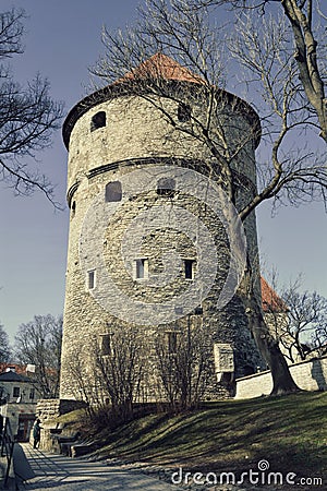 Kiek in de KÃ¶k an artillery tower in Tallinn, Estonia Stock Photo